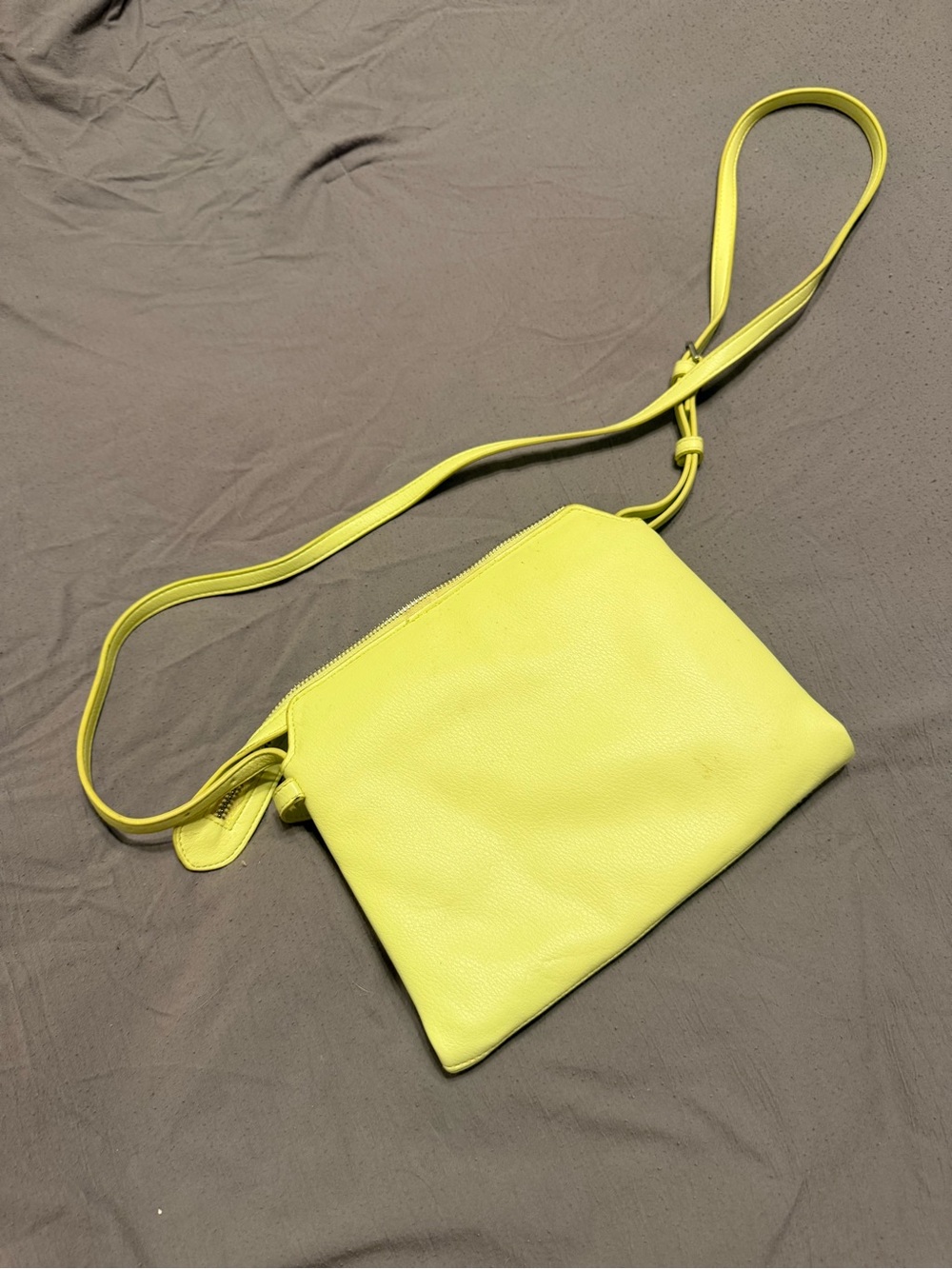 a new day Neon Lime Yellow Crossbody Bag